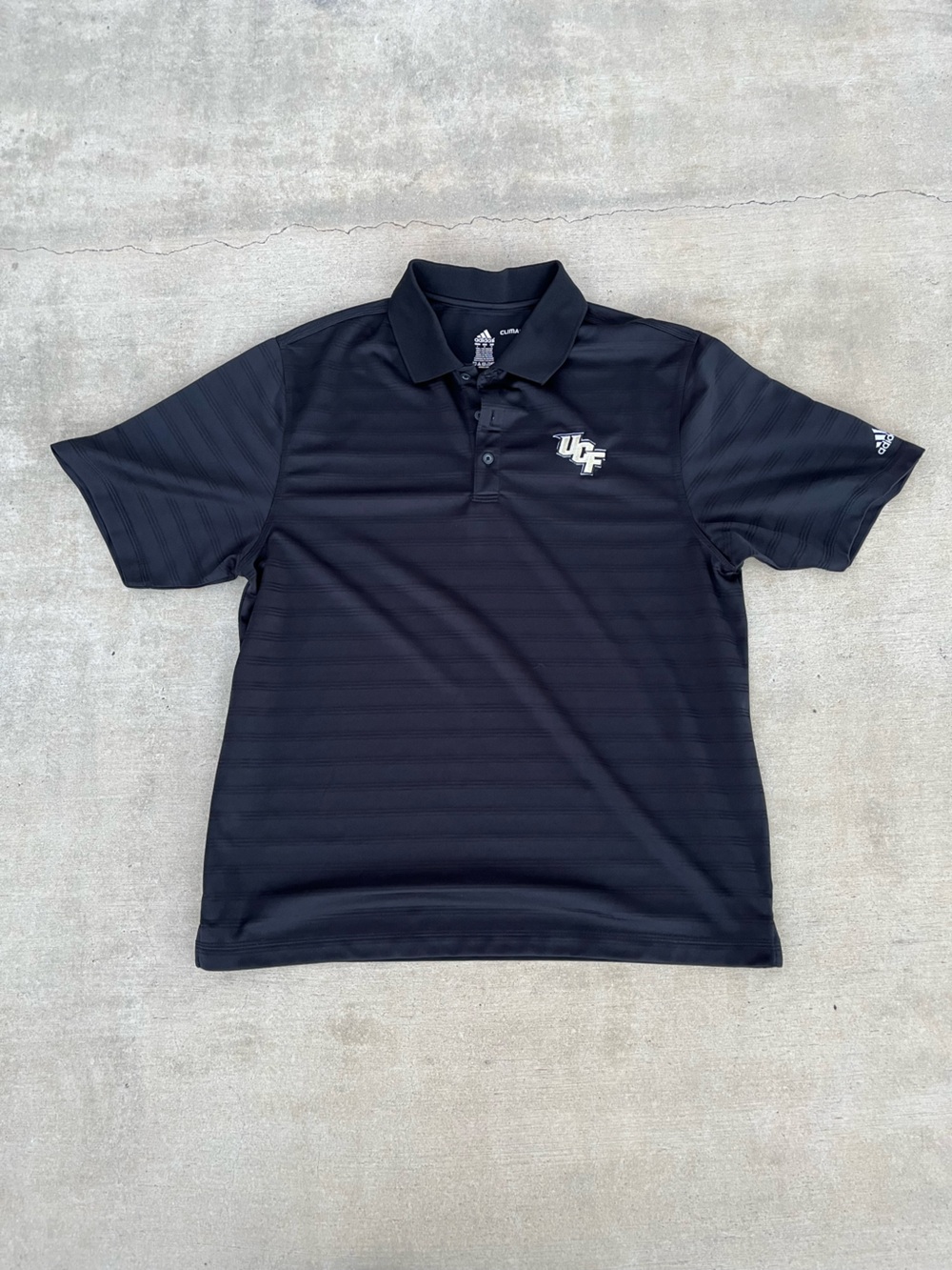 adidas Climalite Black UCF Embroidered Logo Polo size L